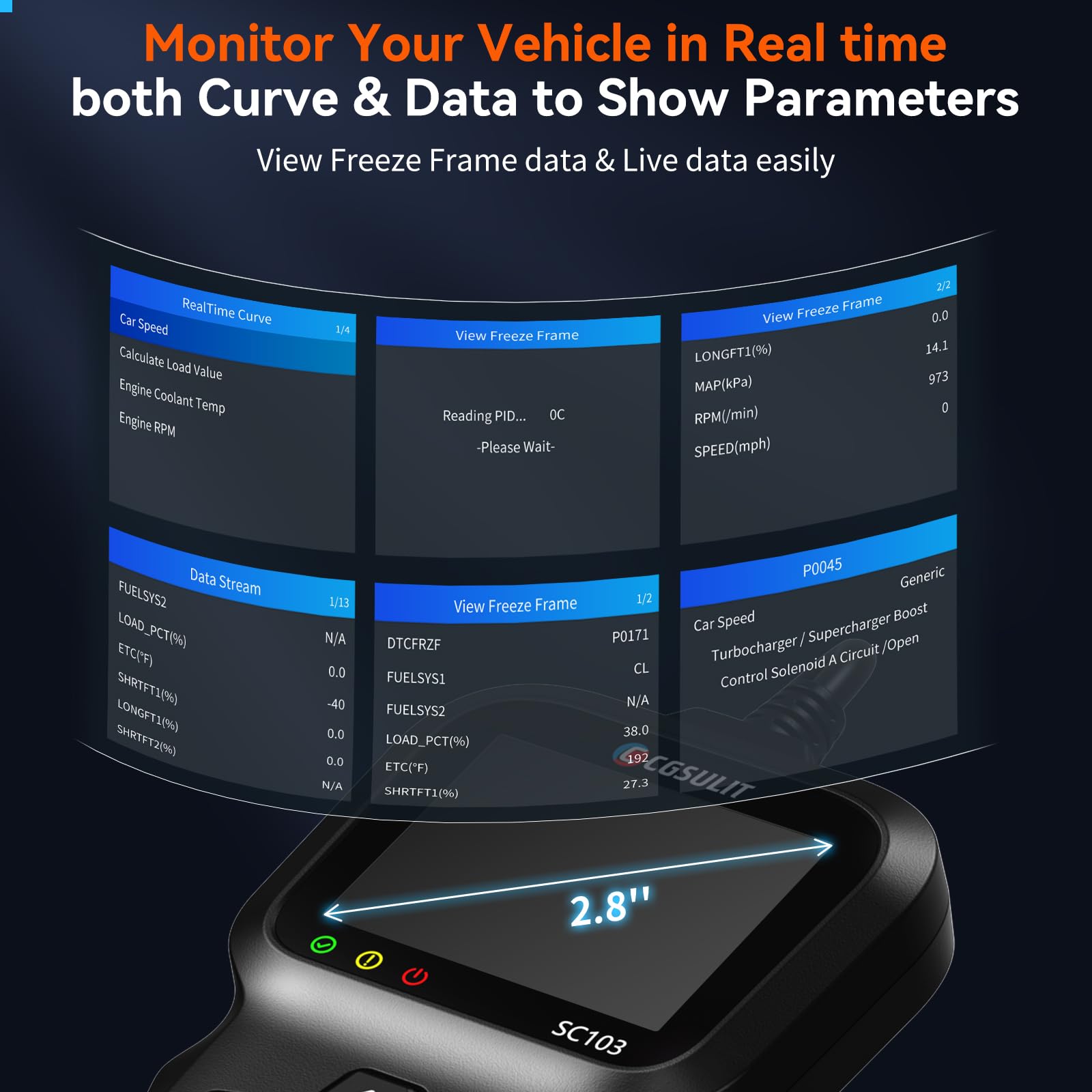 CGSULIT SC103 I/M readiness readout helps emissions planning