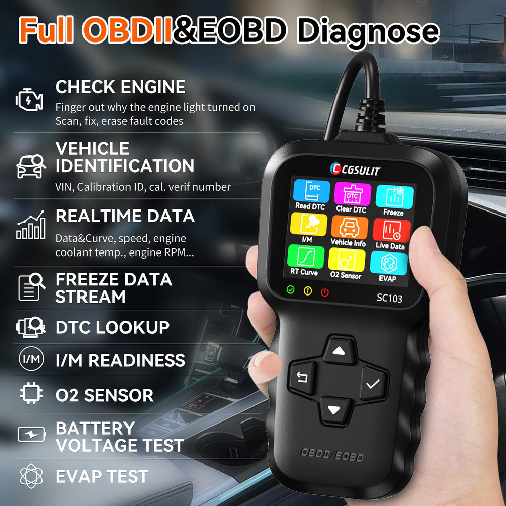 CGSULIT SC103 supports multiple OBD-II protocols across regions