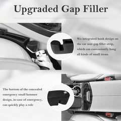 CGYISOL gap filler dual-storage-slot keeps keys and coins organized within reach.