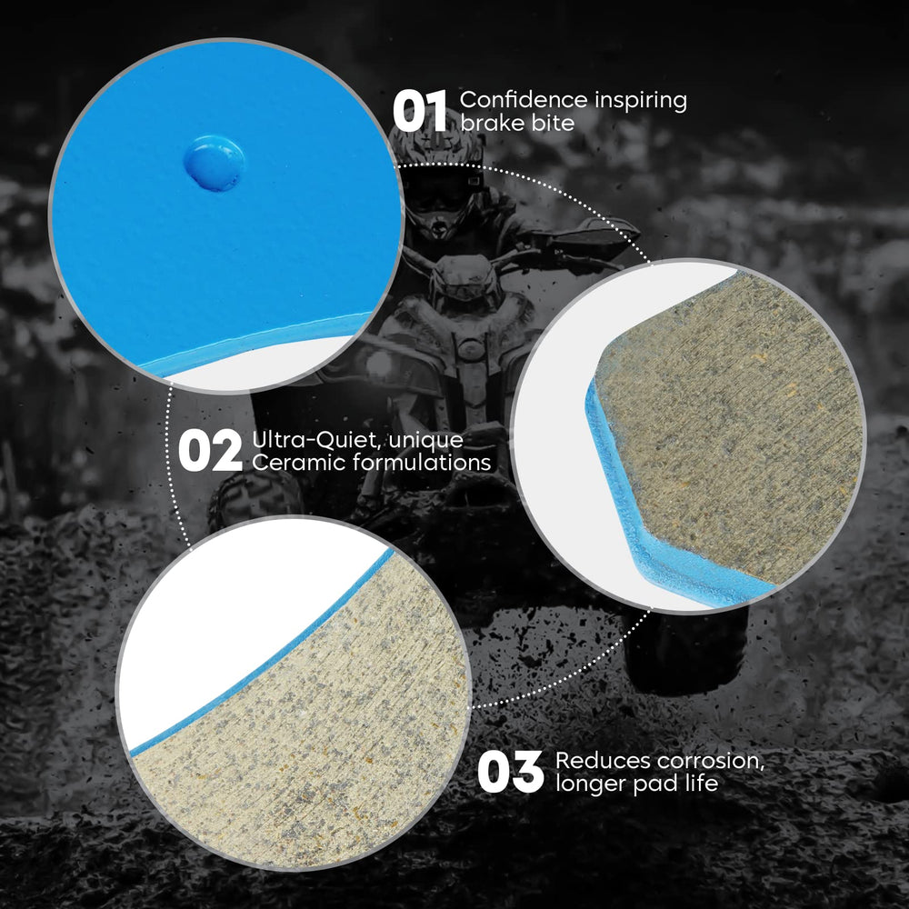 Chabushi ceramic pad close-up showing low-dust, long-lasting performance.