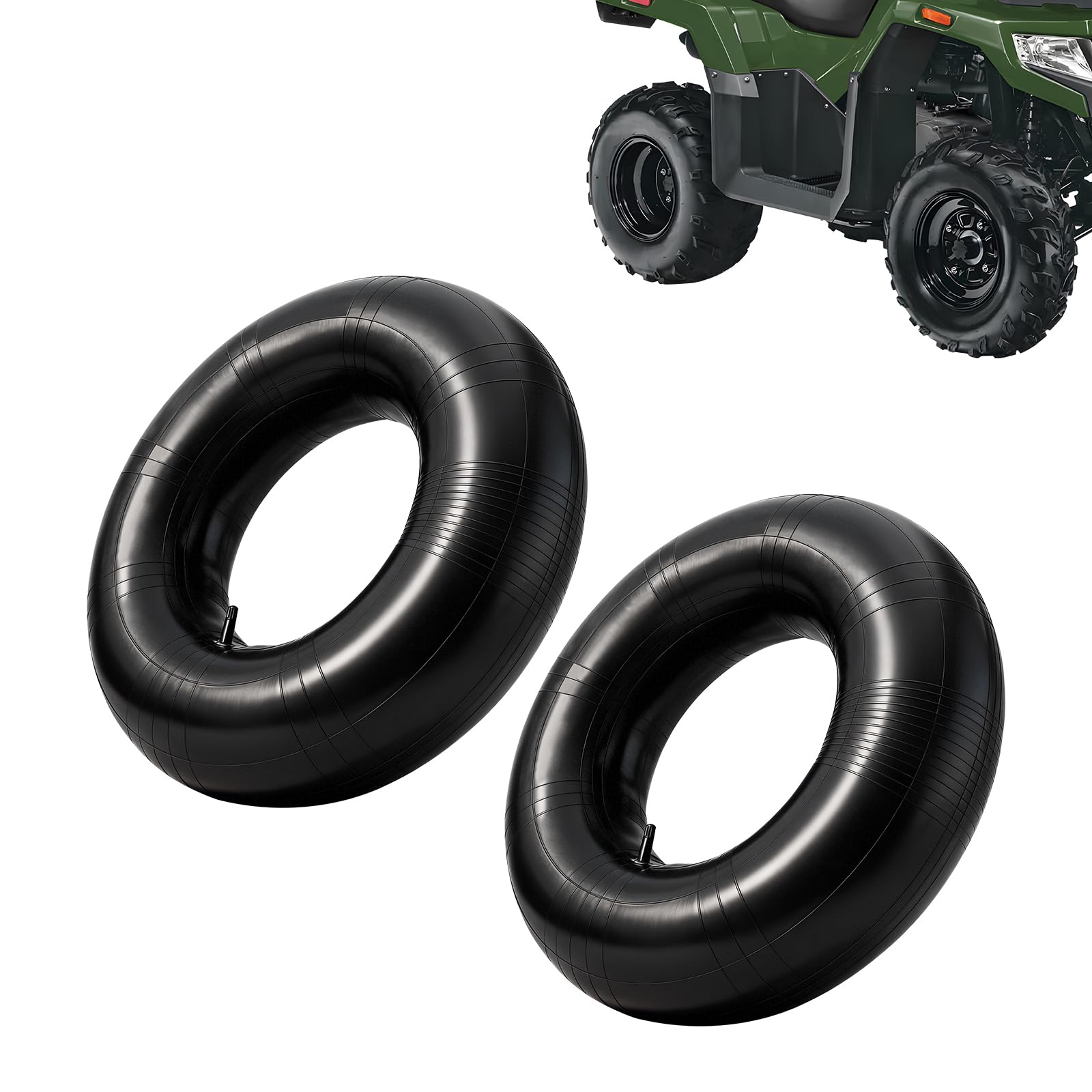 CHANGCHENG ATV inner tube close-up showing durable butyl rubber for heat resistance.