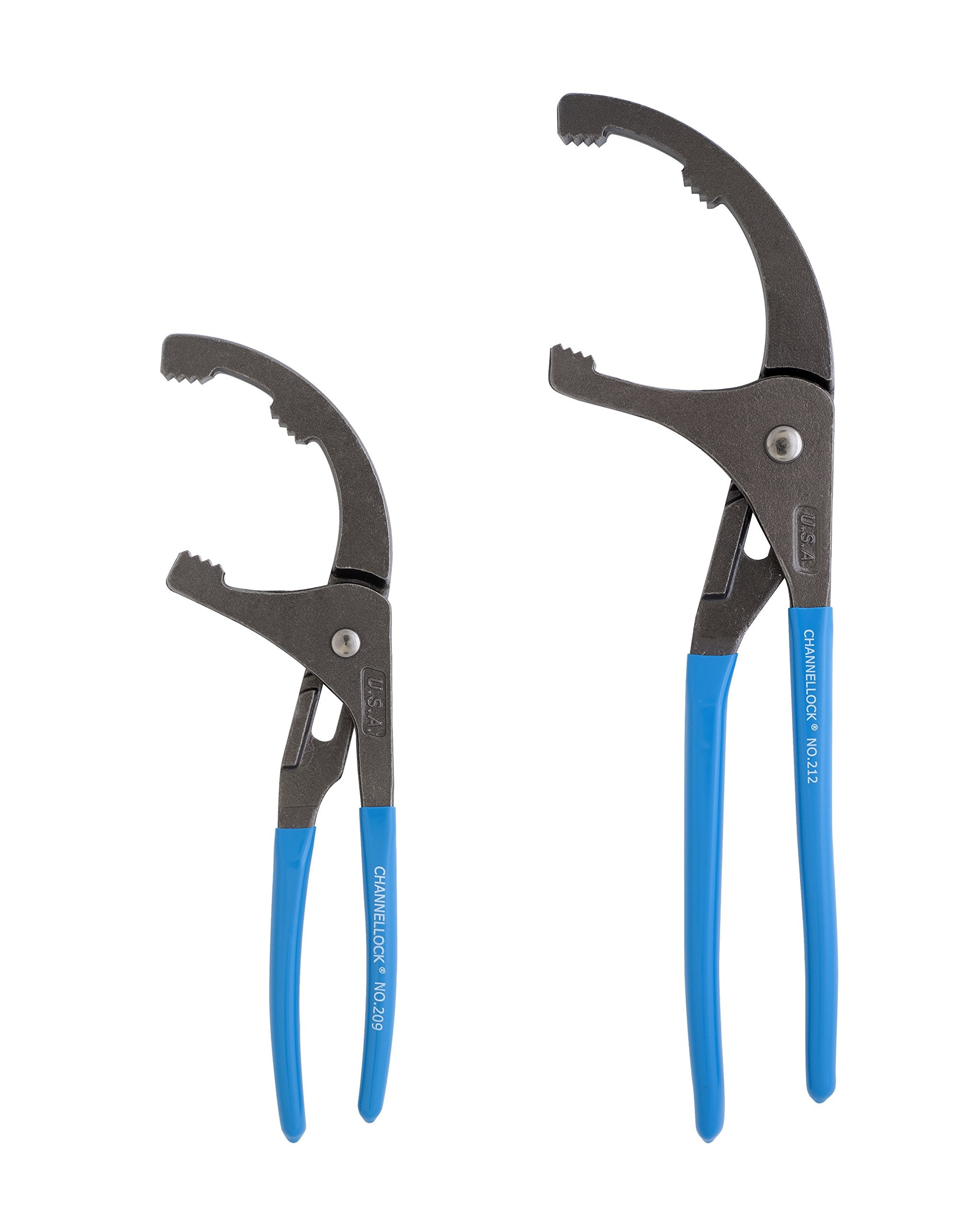 Channellock OF-2 oil filter pliers, durable USA-made construction for stubborn oil filters.