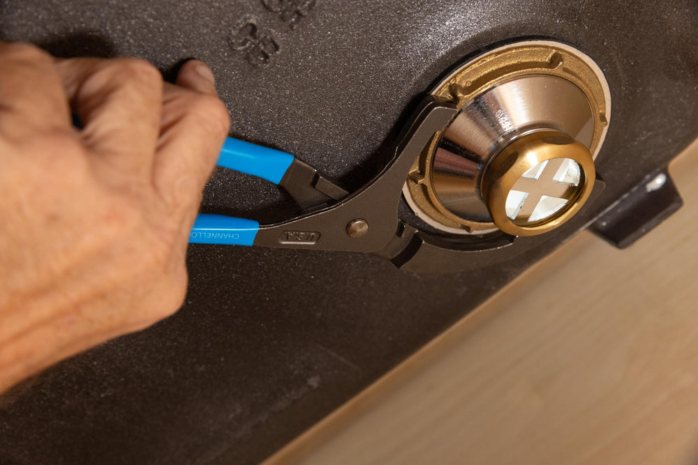 Channellock OF-2 PVC fittings pliers demonstrate adjustable jaws for conduit tasks.