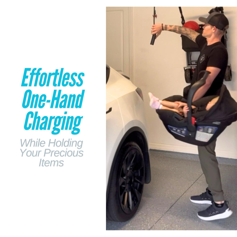 ChargeFlex tidy cable storage keeping cables off the floor
