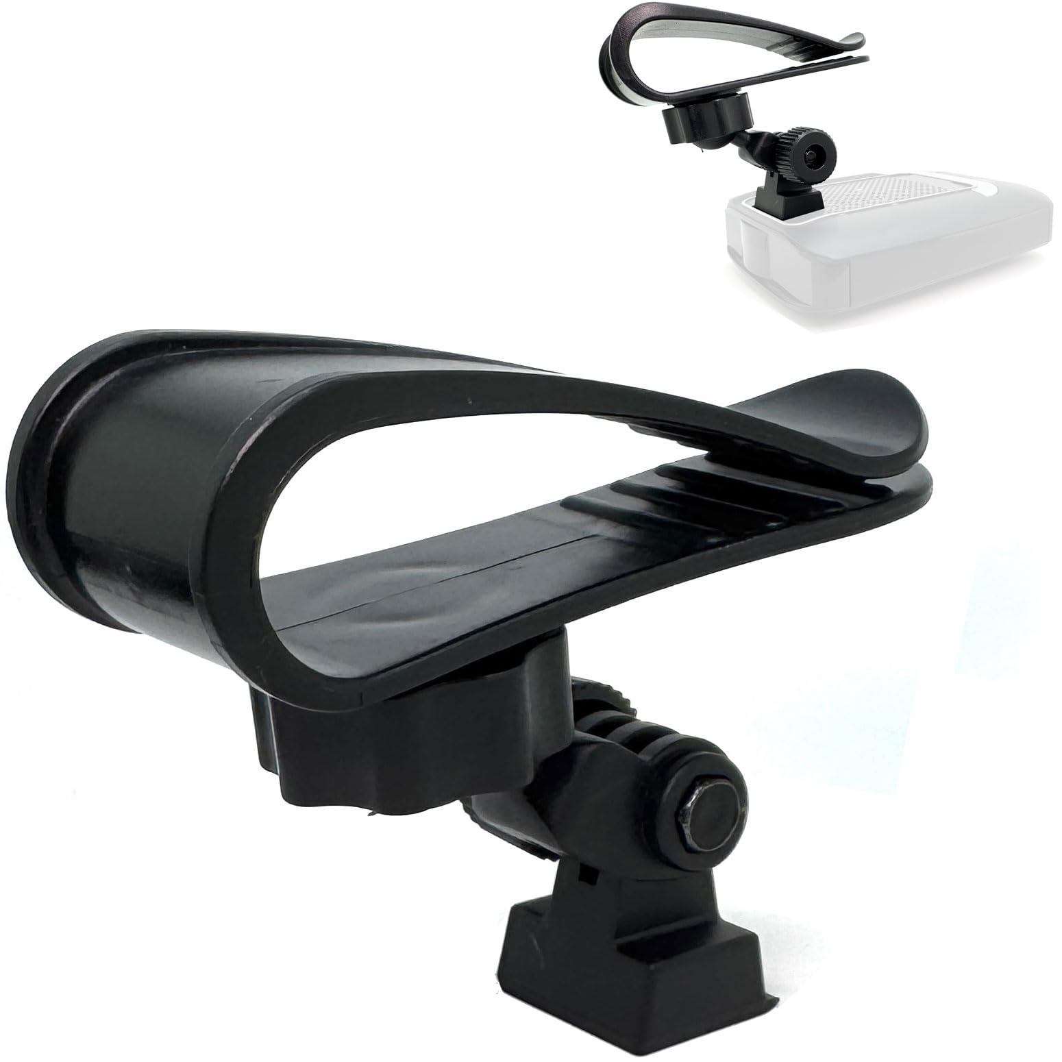 ChargerCity sun visor magnetic mount on an Escort Max360, secure and clutter-free.
