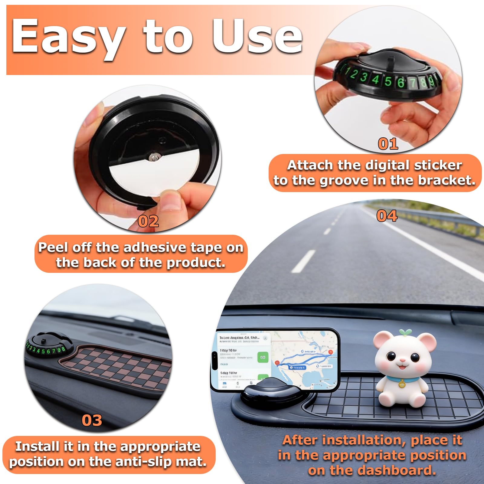 Charunee washable anti-slip mat is easy to clean and reuse daily