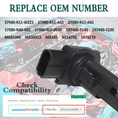 ChawYI MAF sensor for Acura ILX 2.4L adapter connector close up.