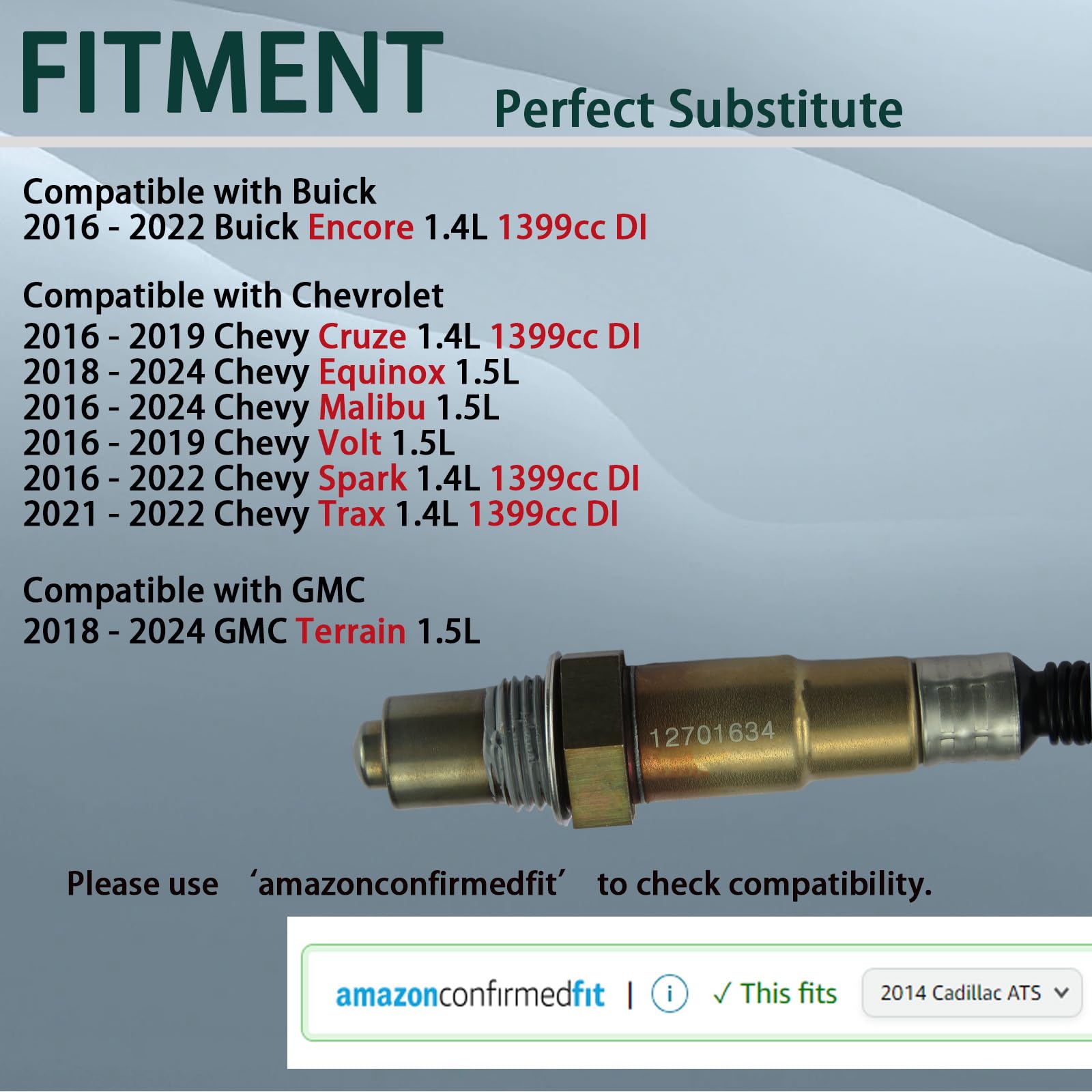ChawYI O2 sensor set for Malibu 1.5L, improved compatibility and fit.