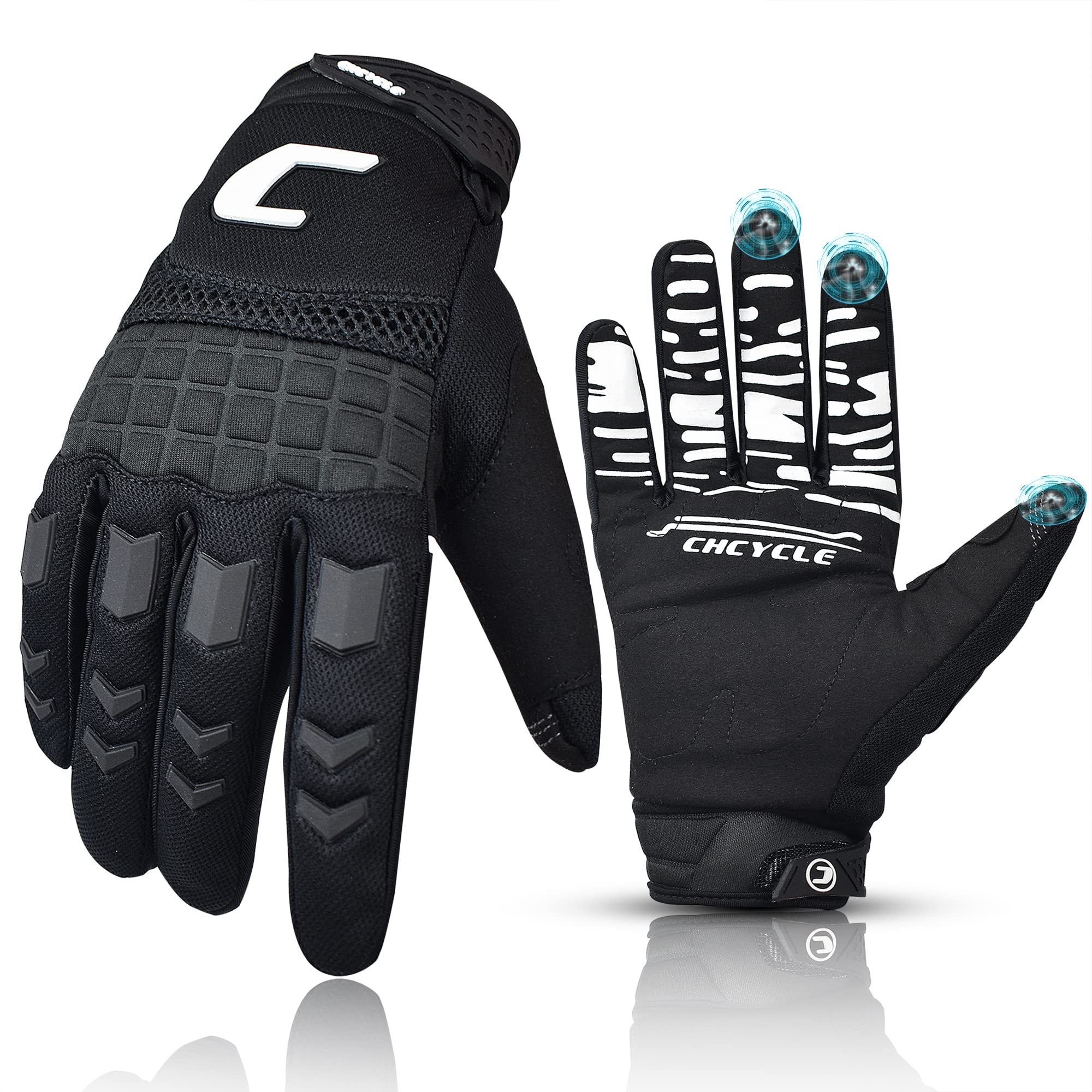 CHCYCLE dirt bike gloves with mesh back and TPU protection for confident off-road control.