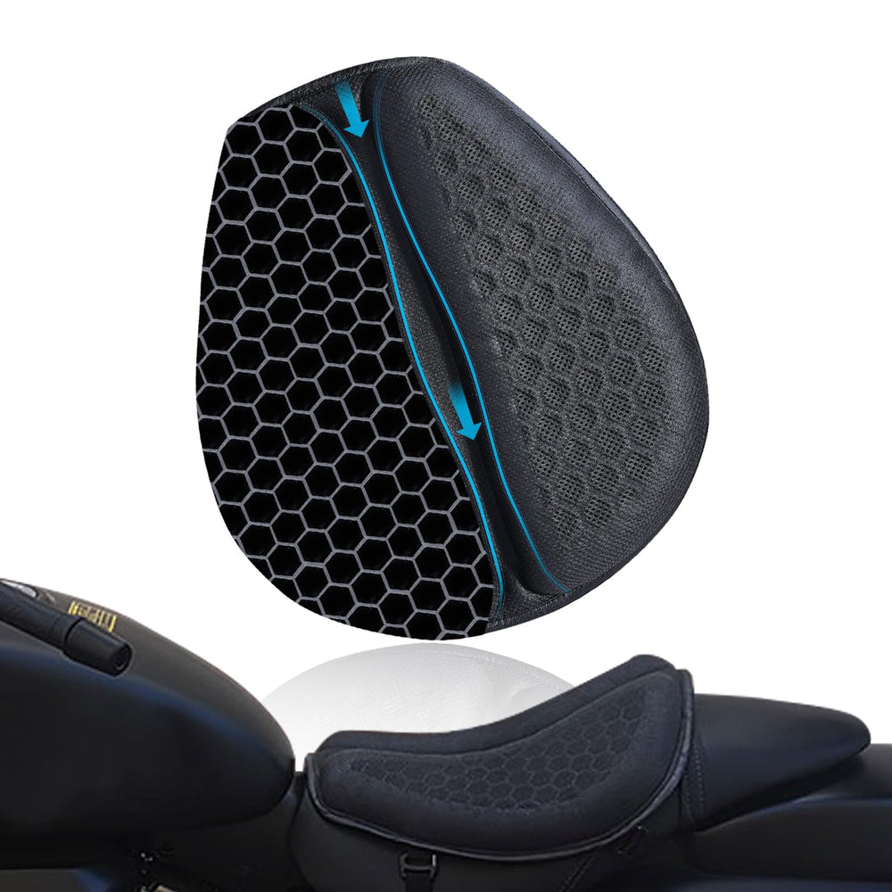 CHCYCLE Gel Seat Cushion close-up shows ventilated design for cooling comfort