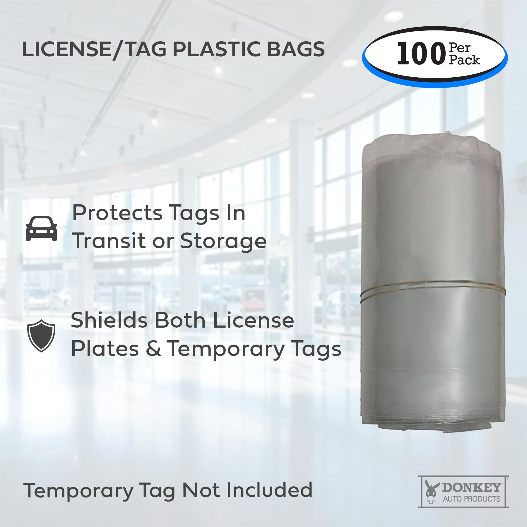 Cheap Ass Dealer Supplies extra-long bag design adds coverage for wet environments.