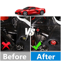 CHEAYAR C8 coolant cap trim adds color and scratch resistance