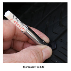 Checkered Flag eco-friendly beads reduce vibrations without lead weights.