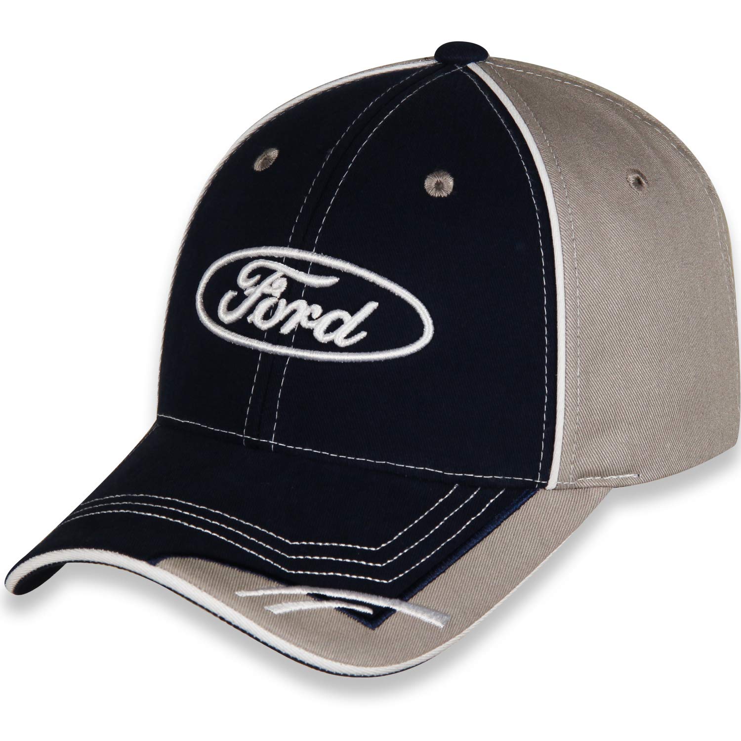 Checkered Flag Sports CFS Ford Racing Hat 100 percent cotton material offers breathable comfort.