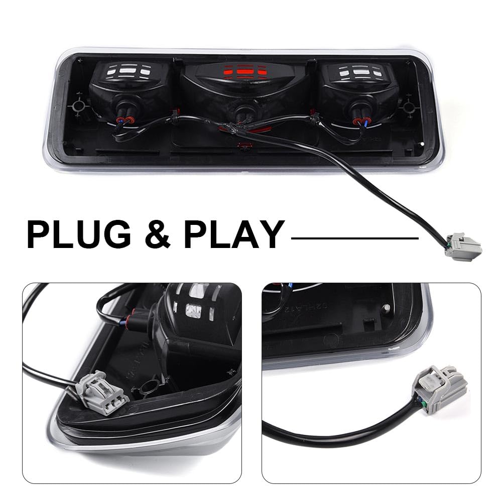CHEDA high mount stop light for F-150 with smoke lens boosts conspicuity