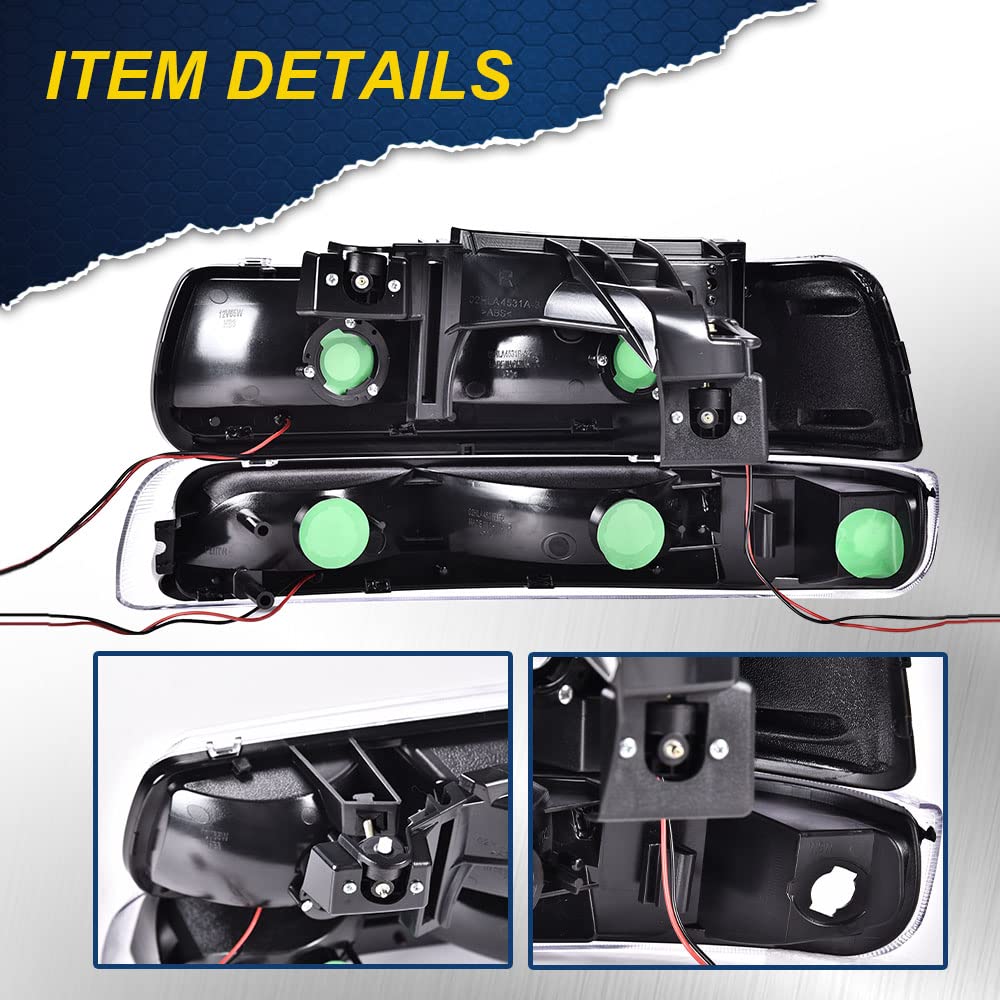 CHEDA LED DRL headlight assembly chrome housing close-up showing polished finish.