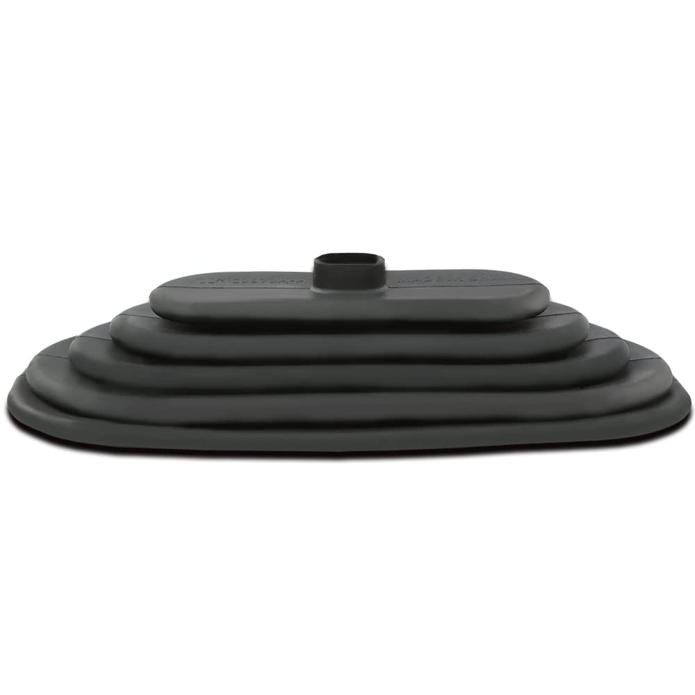 CHEDA shifter boot for Jeep CJ5/CJ7 with front view showing precise fit