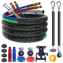 CheeMuii 15ft red/blue 3-in-1 air lines kit for semi trucks.