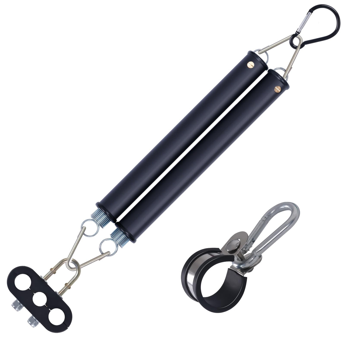 CheeMuii 16in double tender spring kit keeps air lines tidy and protected.