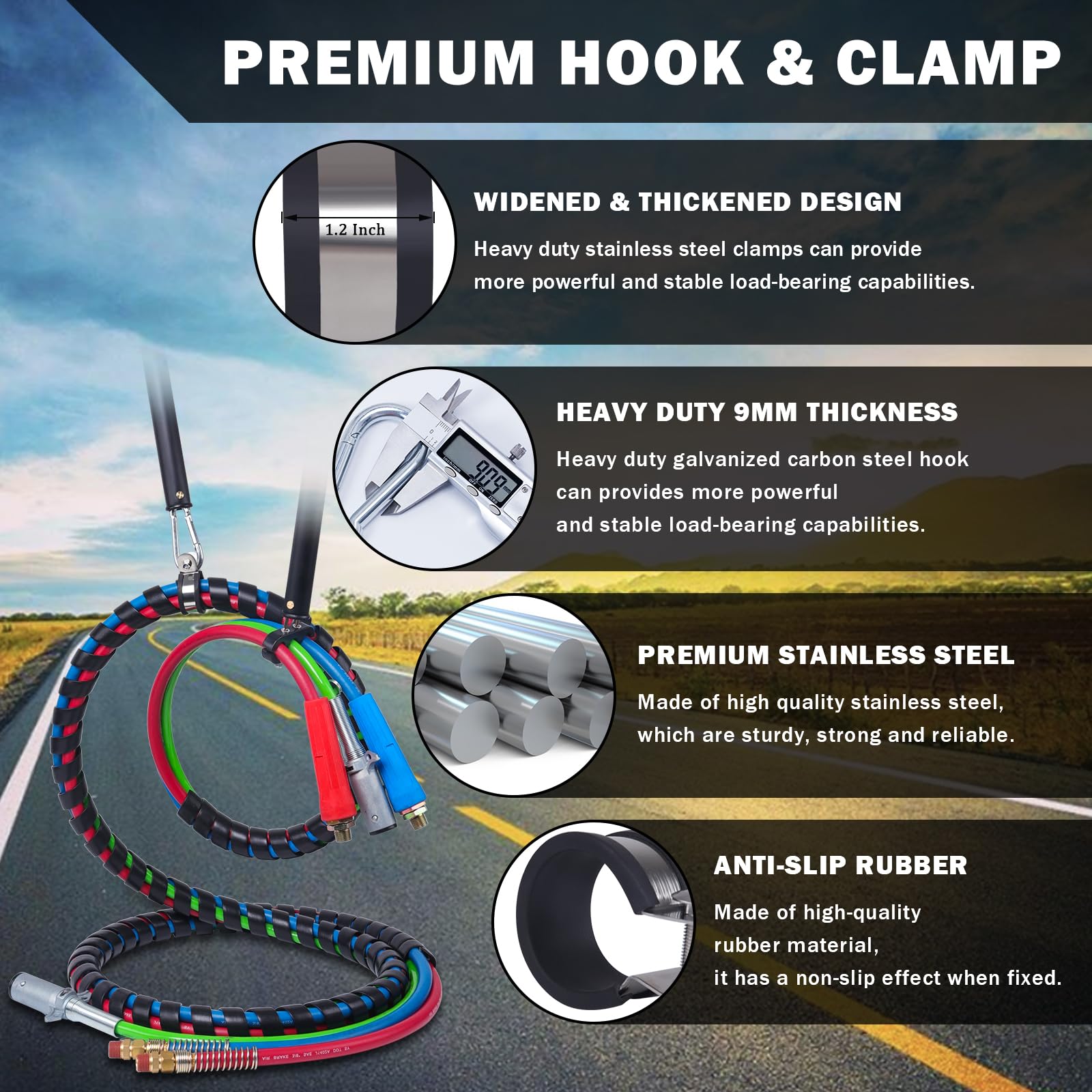 CheeMuii 3-Hole Clamp Holder prevents slippage during vibration.