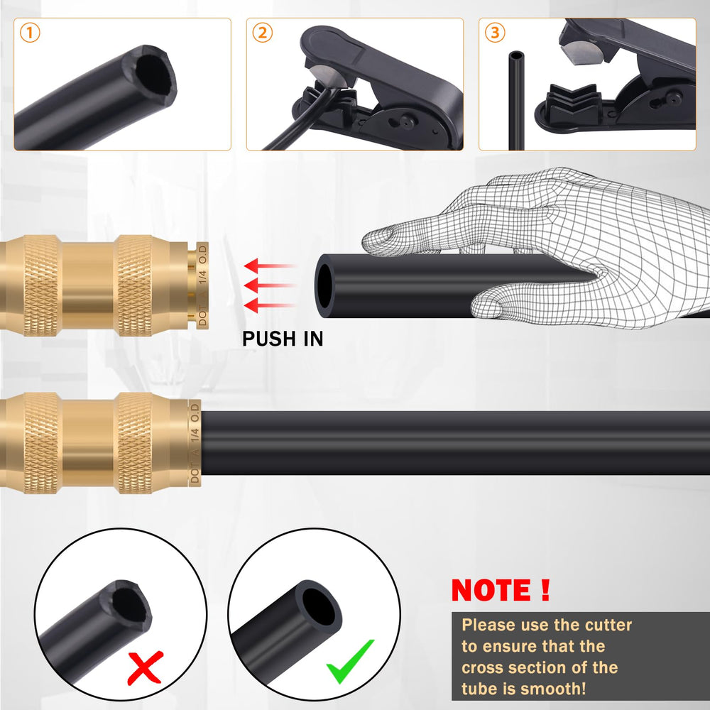 CheeMuii air tube cutter included for clean tube cuts