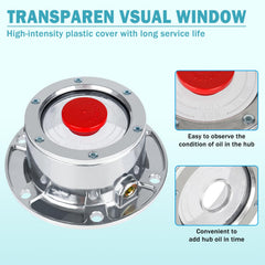 CheeMuii aluminum hubcap provides durable protection for trailer axles