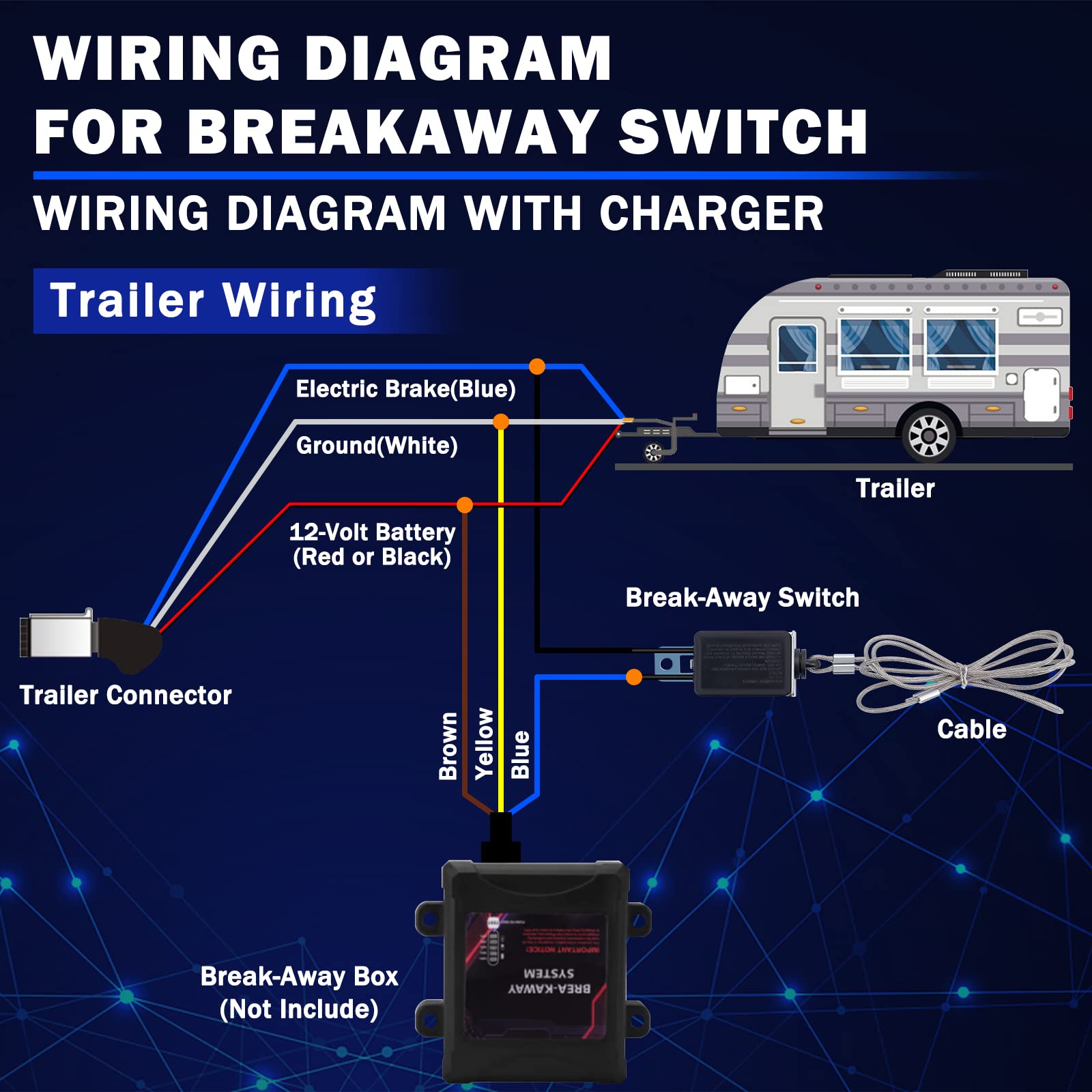 CheeMuii color-coded wires simplify wiring for multiple trailer standards
