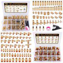 CheeMuii DOT air fittings kit packaging showcases the full 136-piece assortment for quick setup