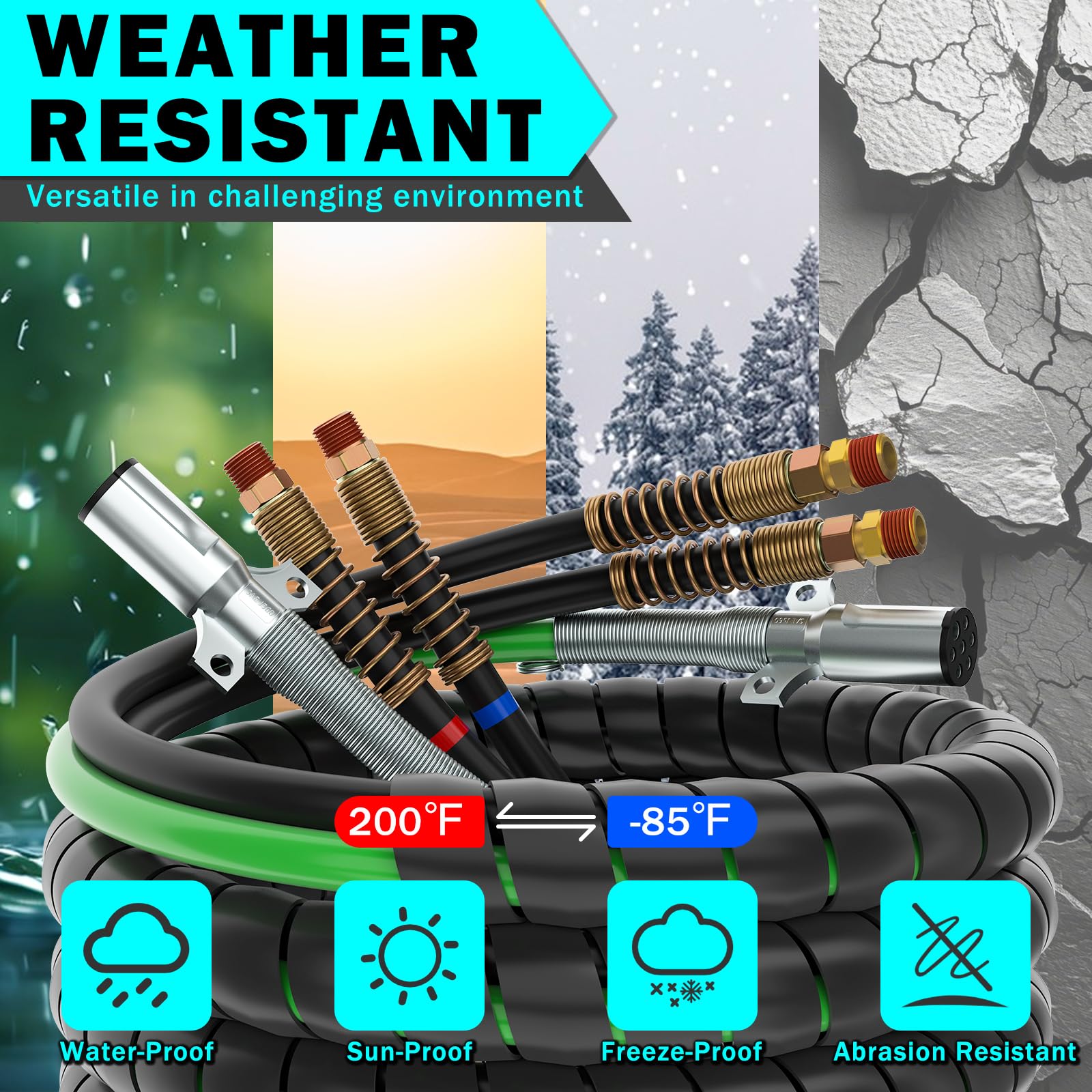 CheeMuii double-braided air lines resist twisting for safer operation.