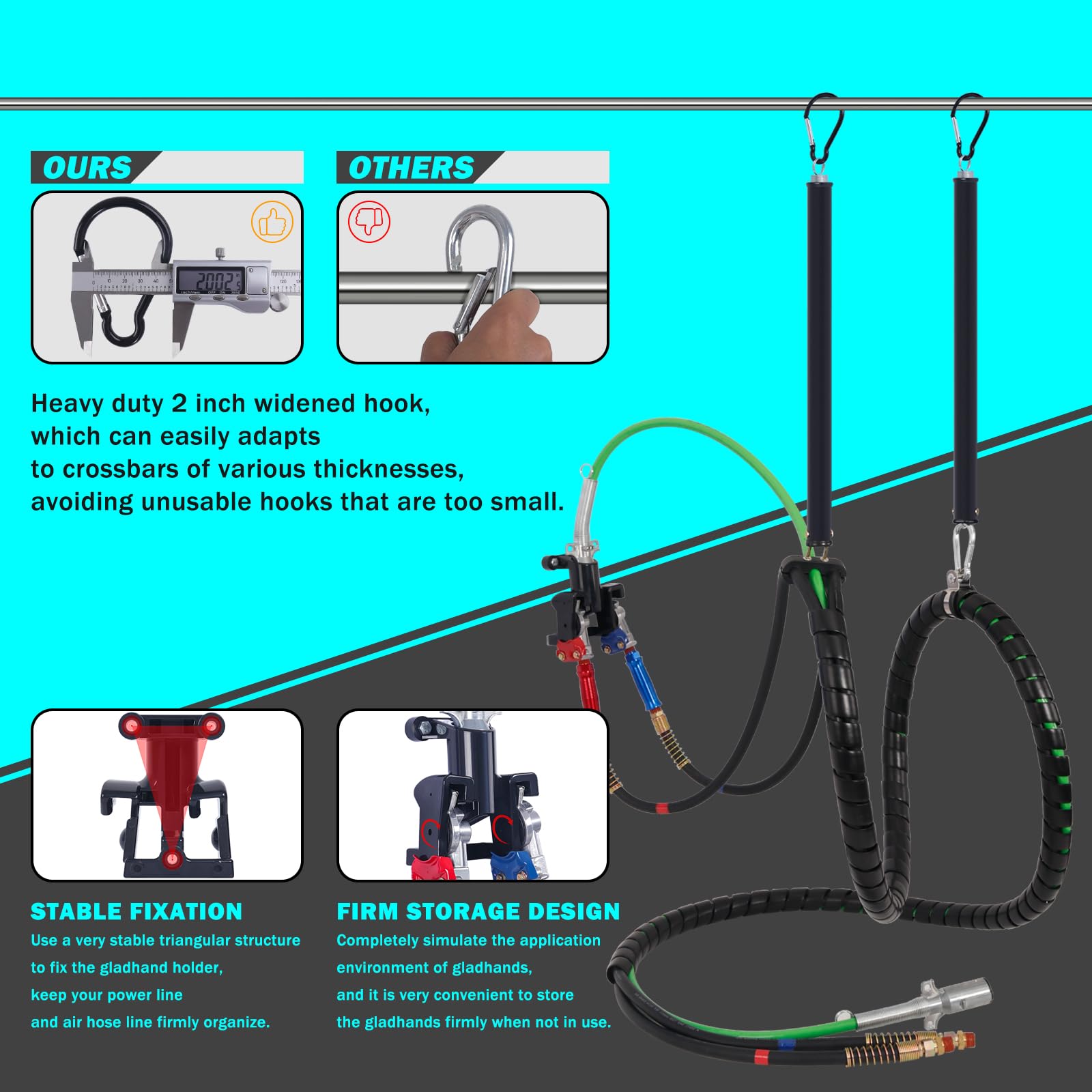 CheeMuii gladhand seals help maintain tight connections.
