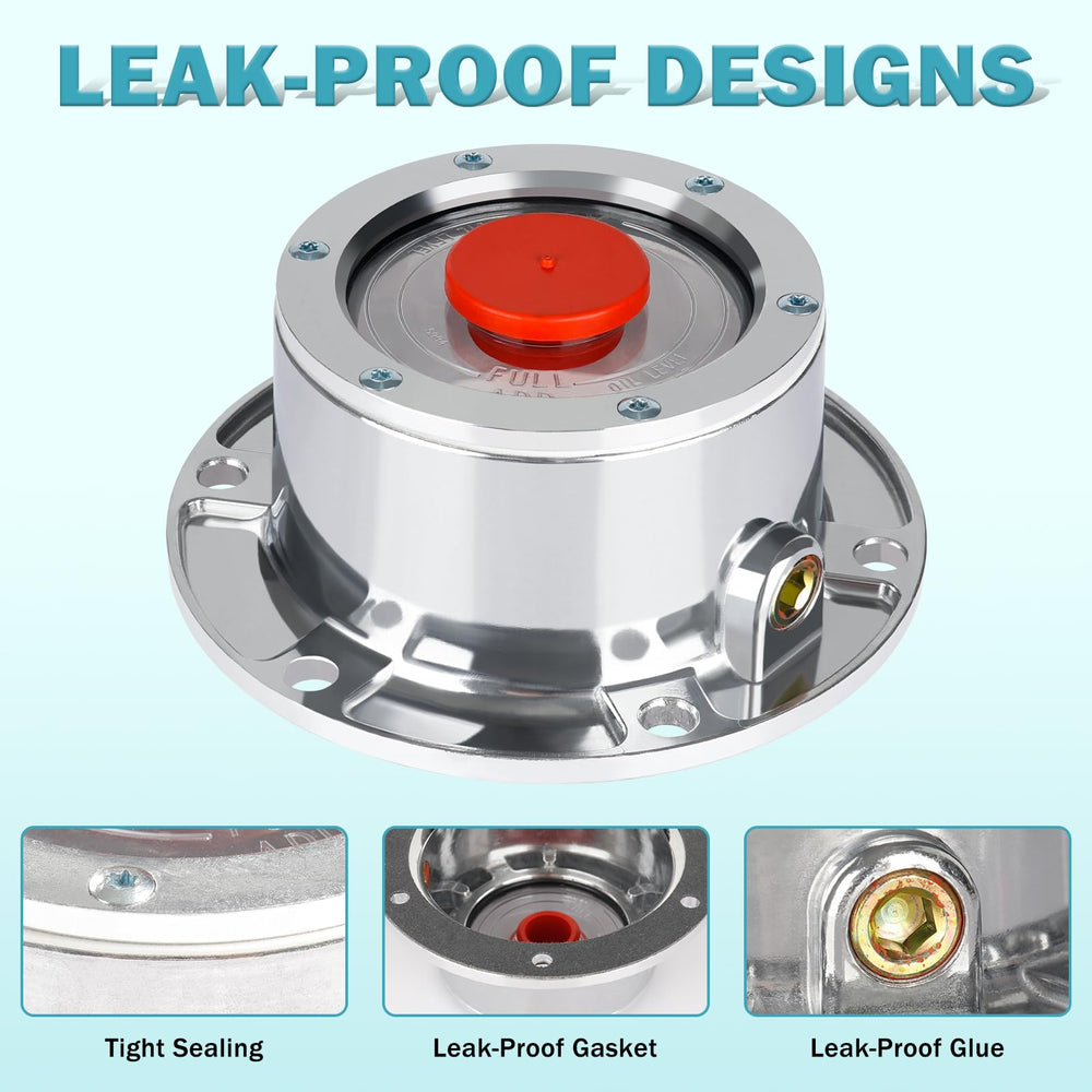 CheeMuii hub cap kit shows gaskets and plugs for leak prevention