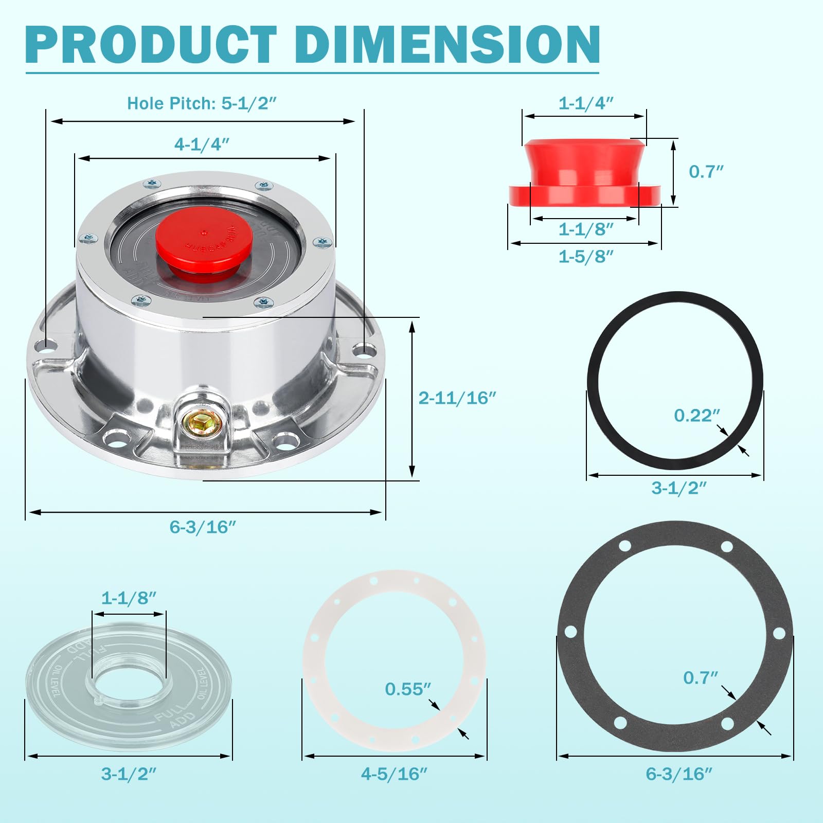 OEM-standard seals and vented plugs help minimize leaks