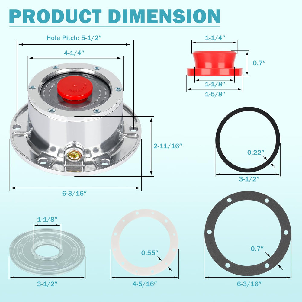OEM-standard seals and vented plugs help minimize leaks