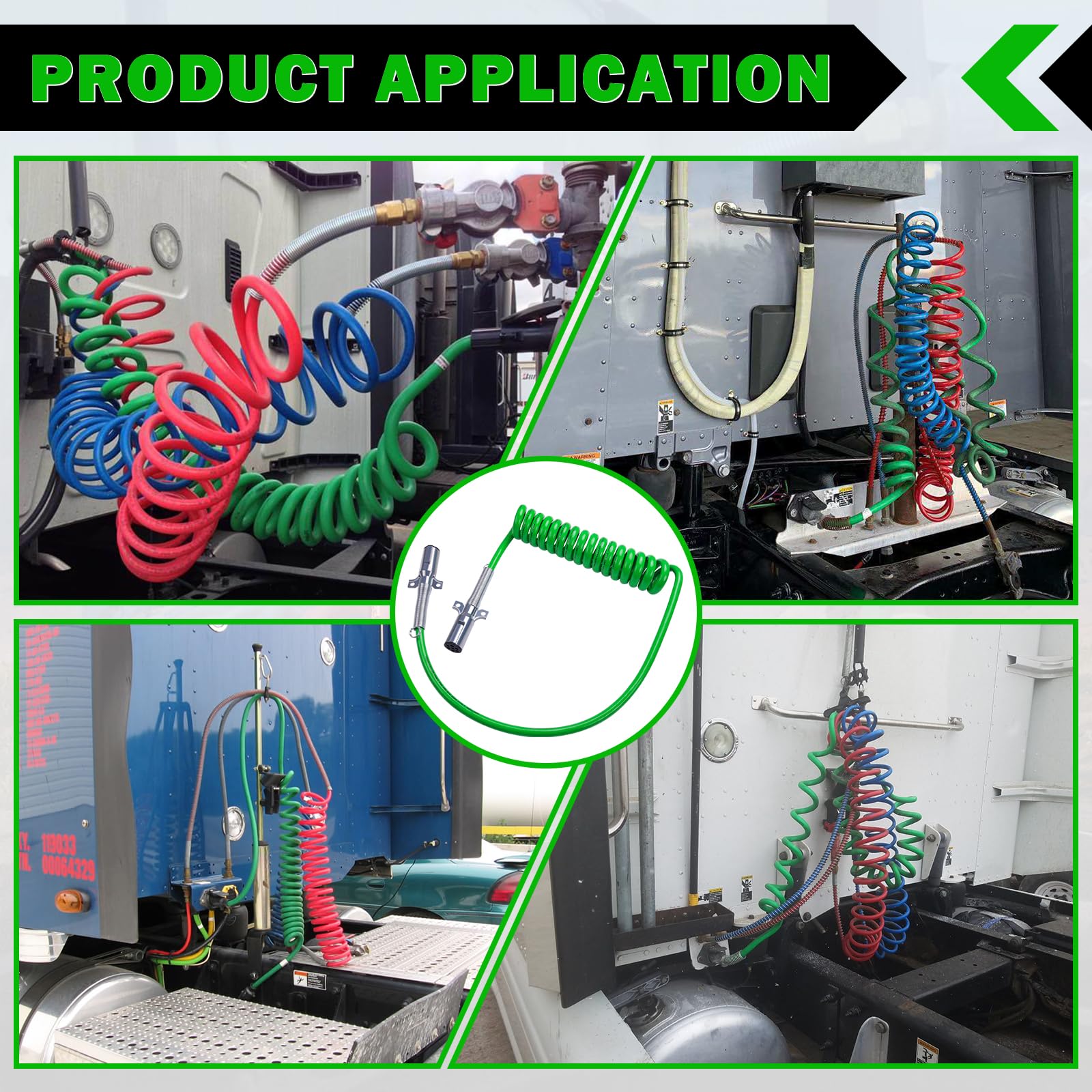 CheeMuii truck trailer cord installation in progress for fleet maintenance.