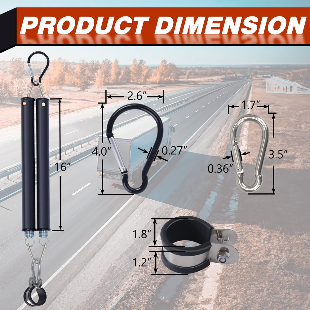 CheeMuii widened 2-inch hook fits large crossbars securely