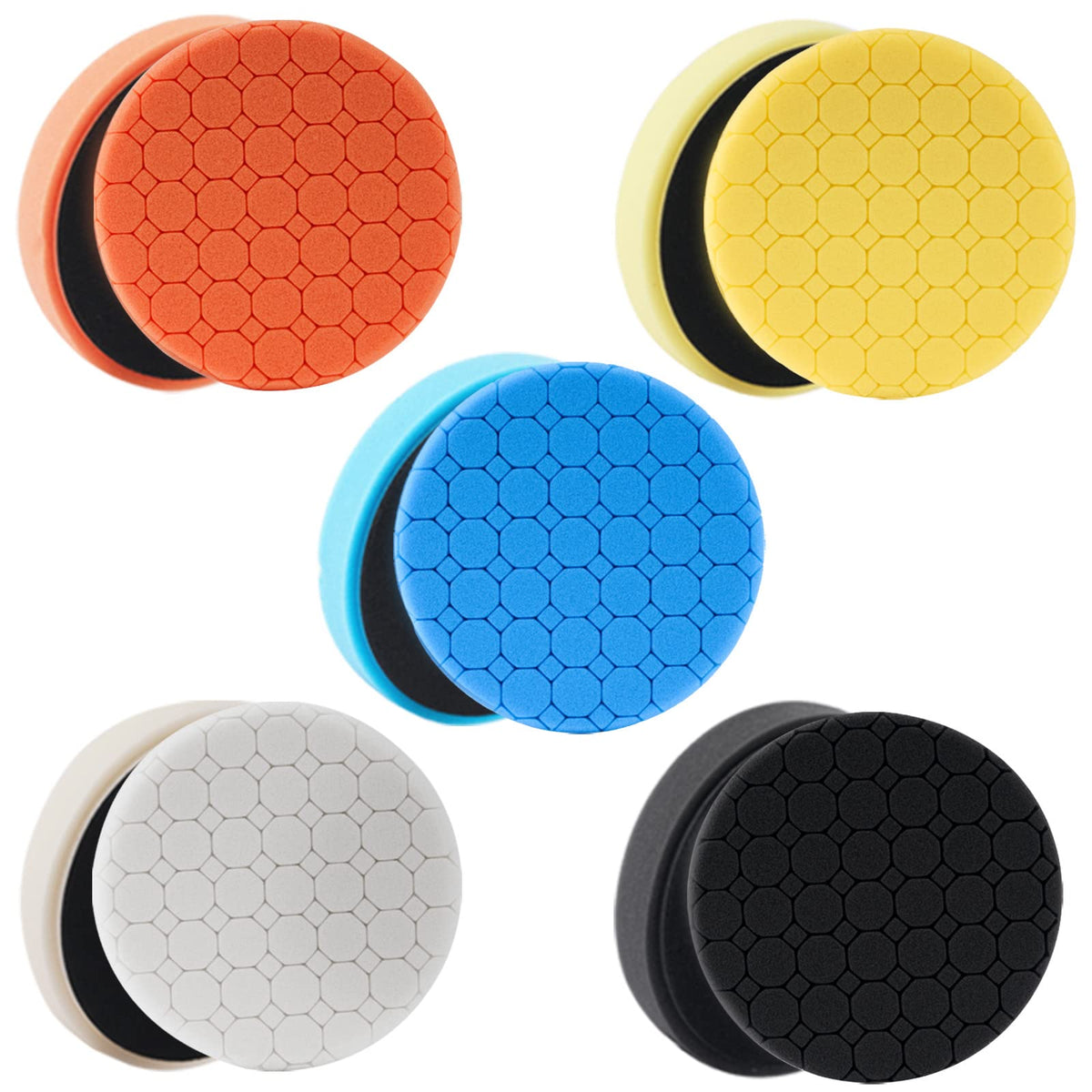 CHEGIF buffing pads with hex pattern enhance airflow for safer polishing
