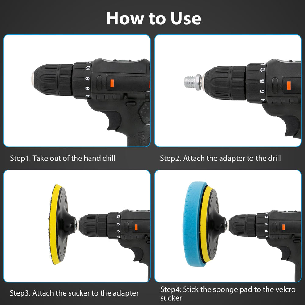 CHEGIF polishing kit compatible with DA, rotary, and pneumatic polishers