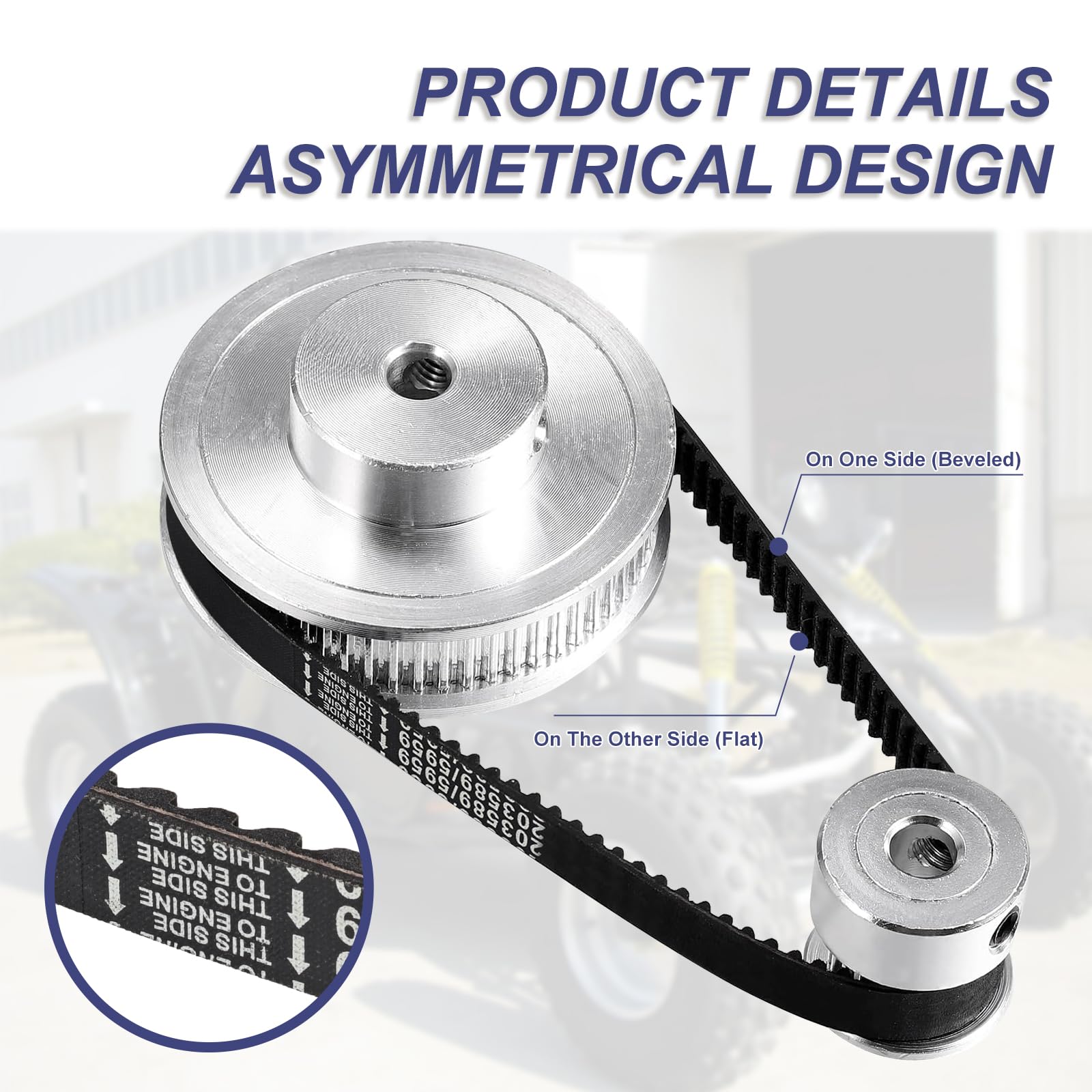 Cheimaxy wear resistant rubber belt emphasizes durability during racing