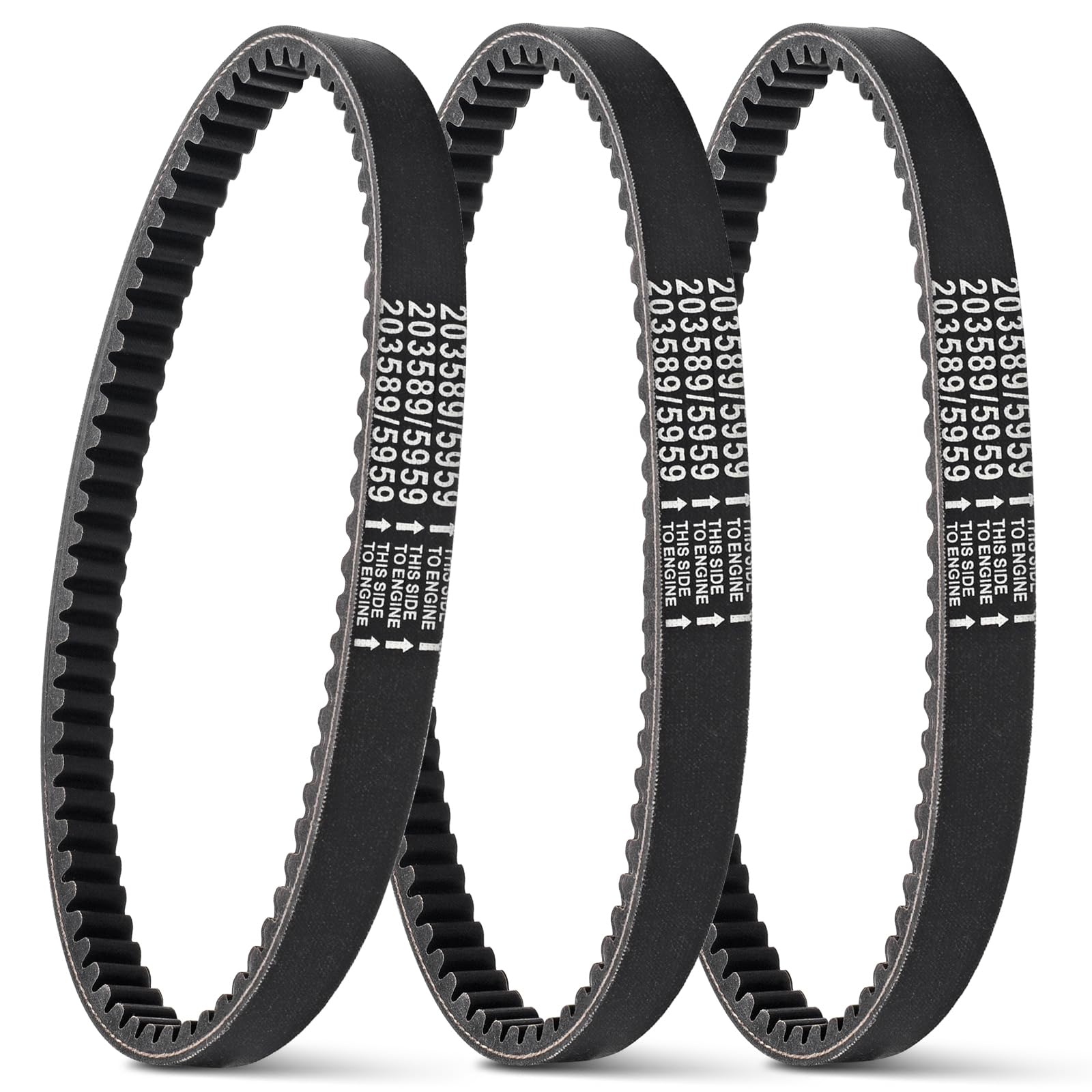 Cheimaxy 30 Series go kart drive belt close up for track performance