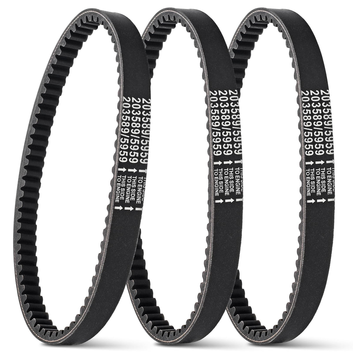 Cheimaxy 30 Series go kart drive belt close up for track performance
