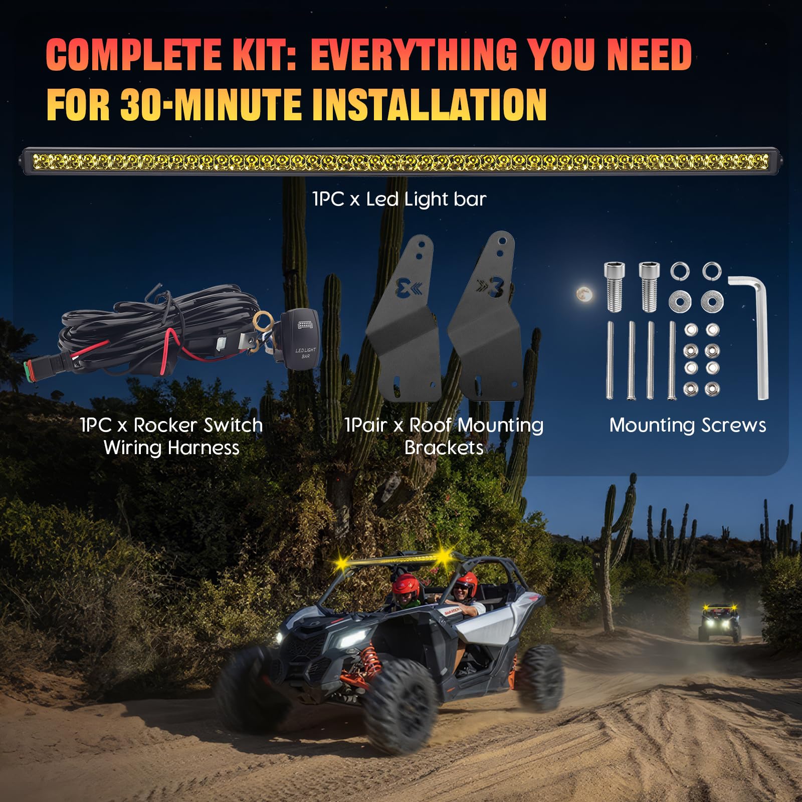 Bracket-fit detail shows compatibility with 2017–2025 Maverick X3 models.
