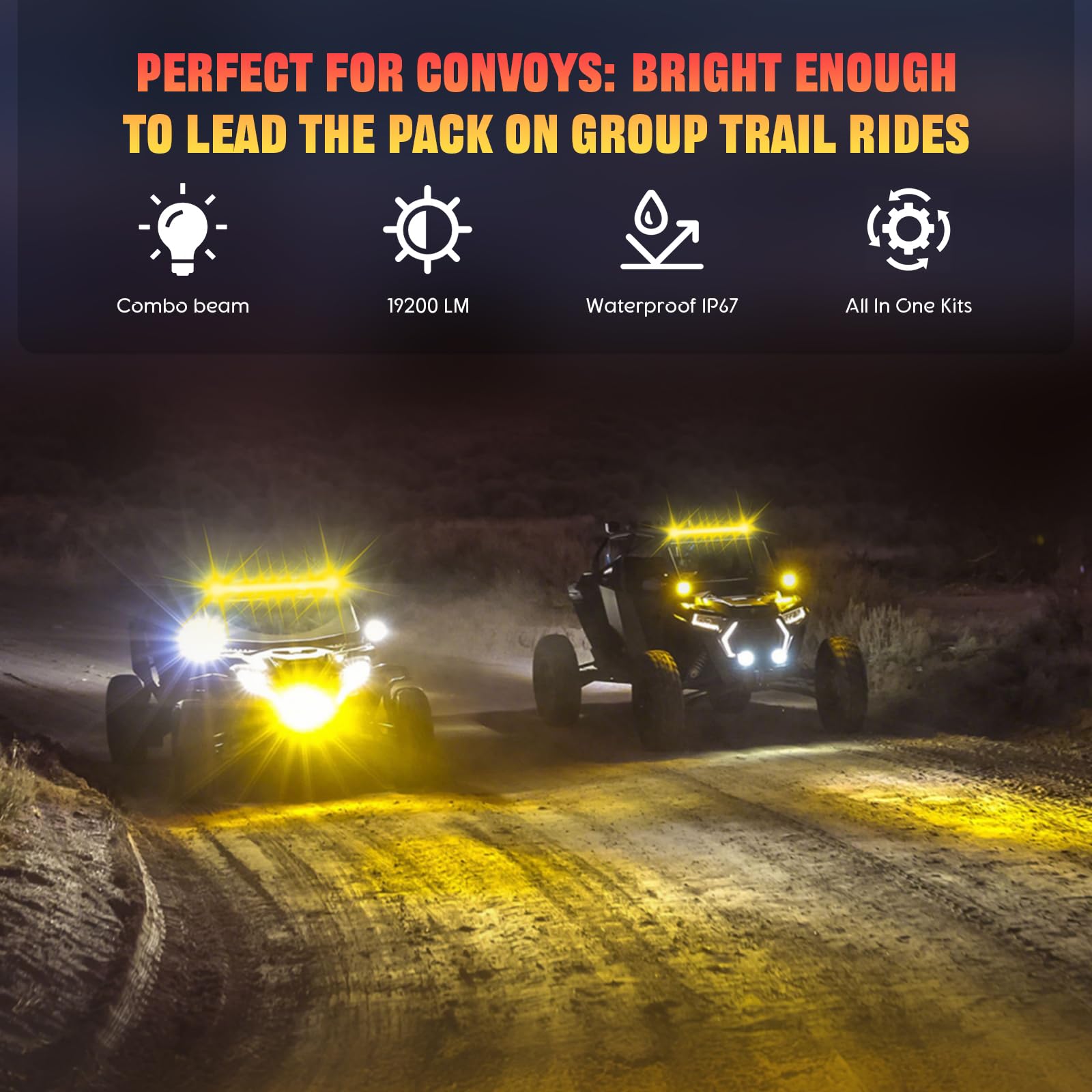 IP67-rated housing resists water, mud, and dust in rugged conditions.