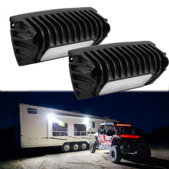 Chelhead RV exterior porch light delivers bright 800 lm for safe outdoor visibility.