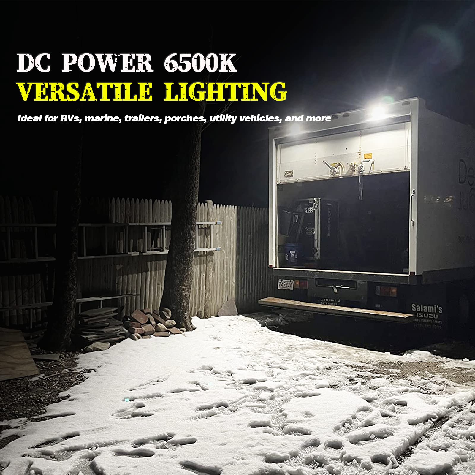 Chelhead RV porch light anti-glare lens reduces night glare.