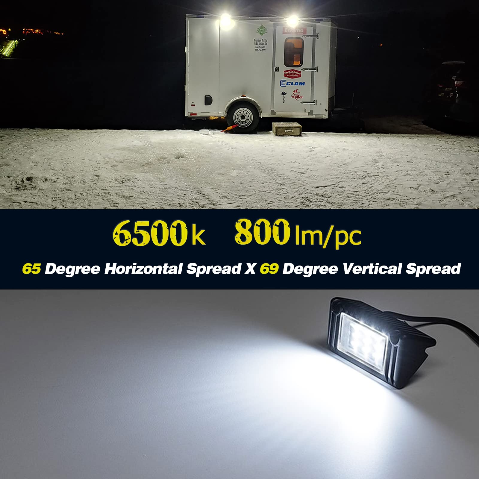 Chelhead RV porch light easy installation with included hardware.