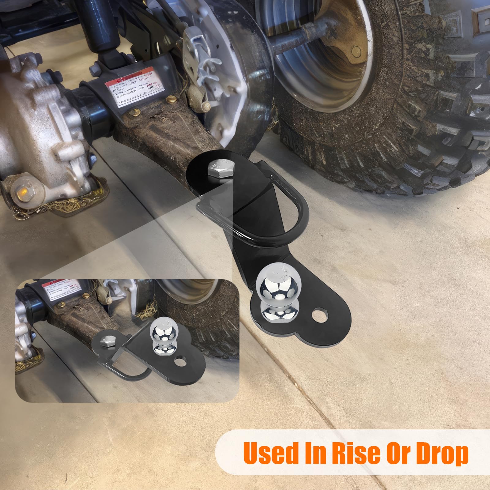 Chelhead UTV 2-inch ball included, towing up to 3,500 pounds GTW