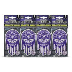 Chemical Guys 12-pack hanging air fresheners ideal for keeping multiple vehicles fresh.