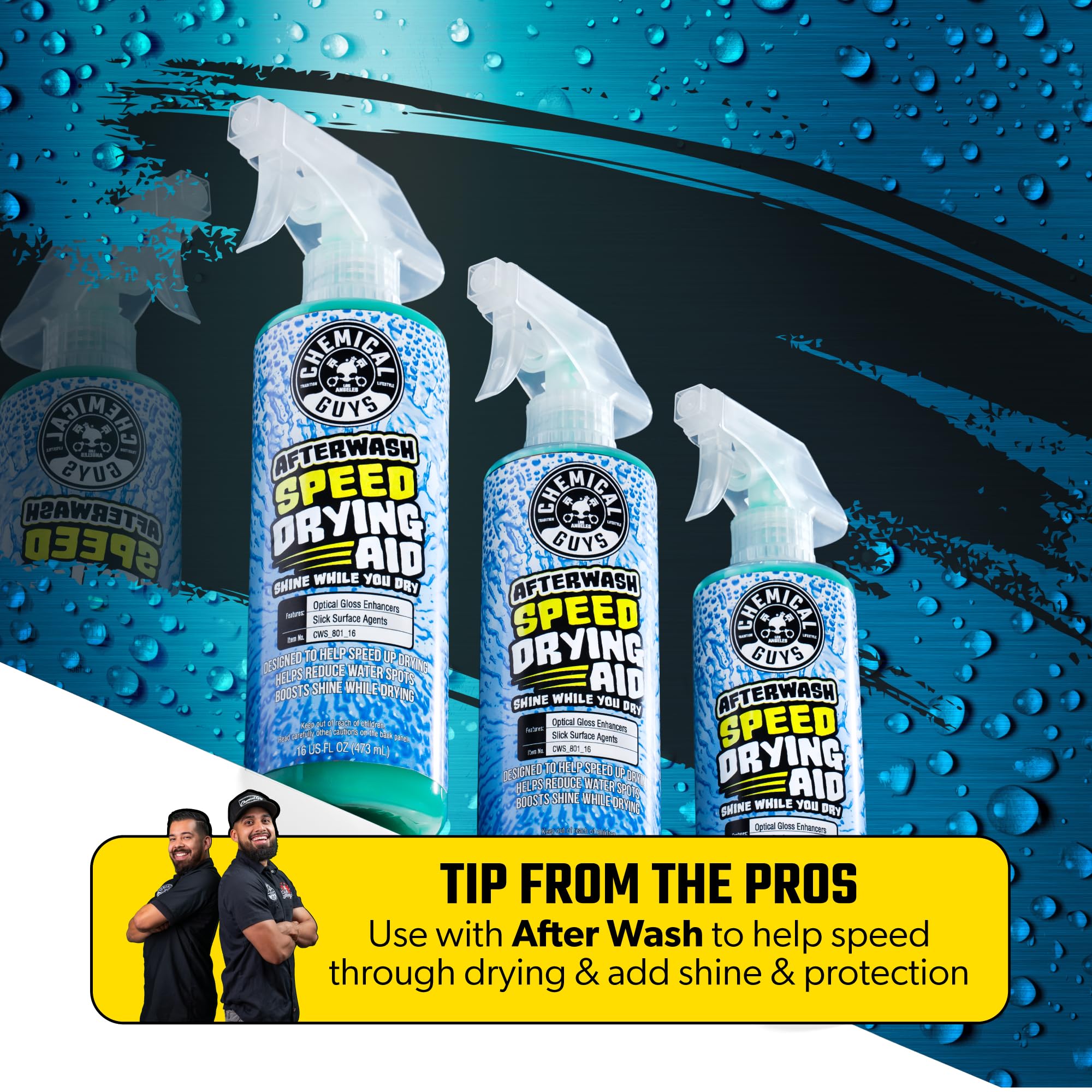 Chemical Guys After Wash 16 oz bottle ready in a detailing kit.