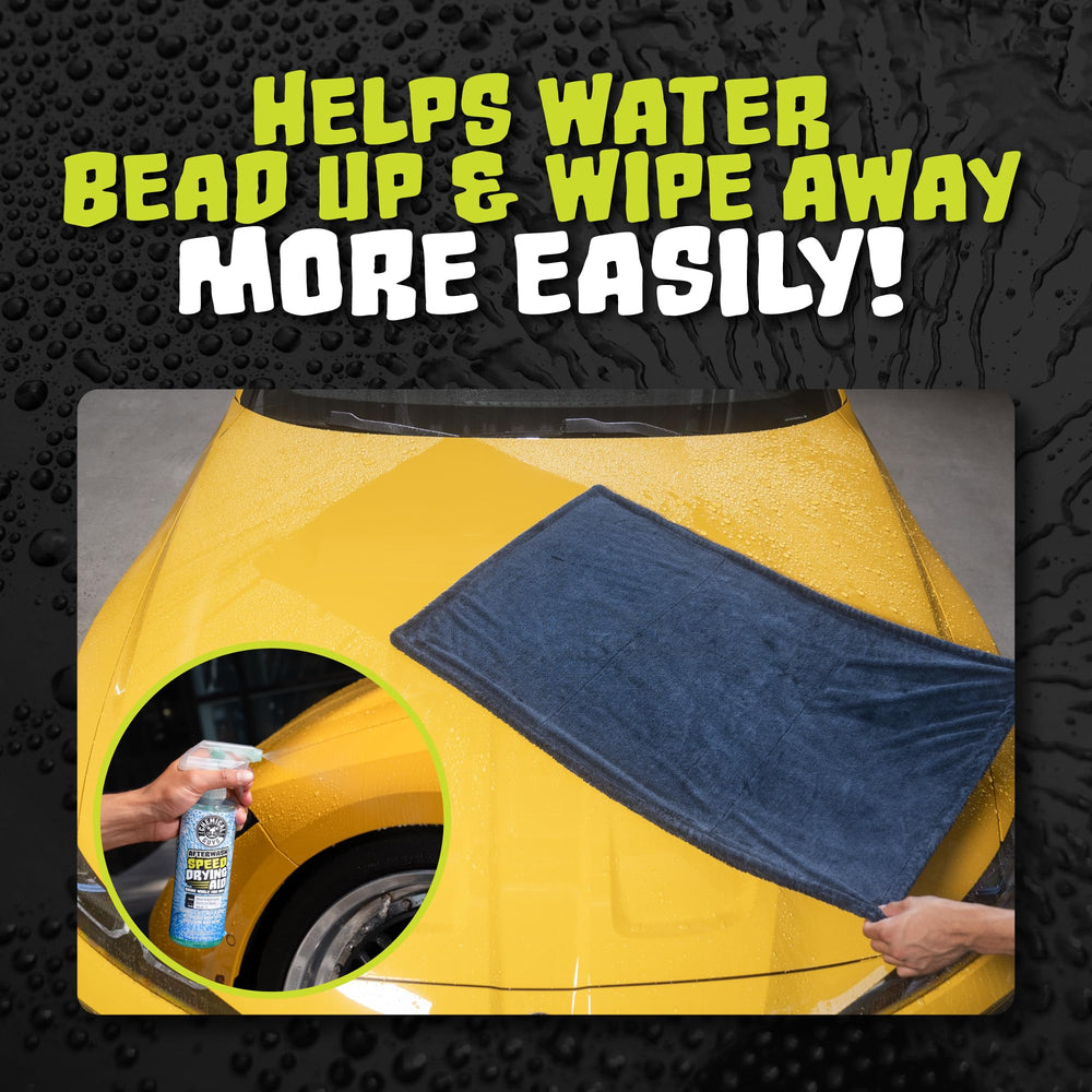 Chemical Guys After Wash speeds drying when used with microfiber towels.