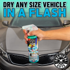 Chemical Guys After Wash spray in use to ease drying and reduce towel friction on surfaces